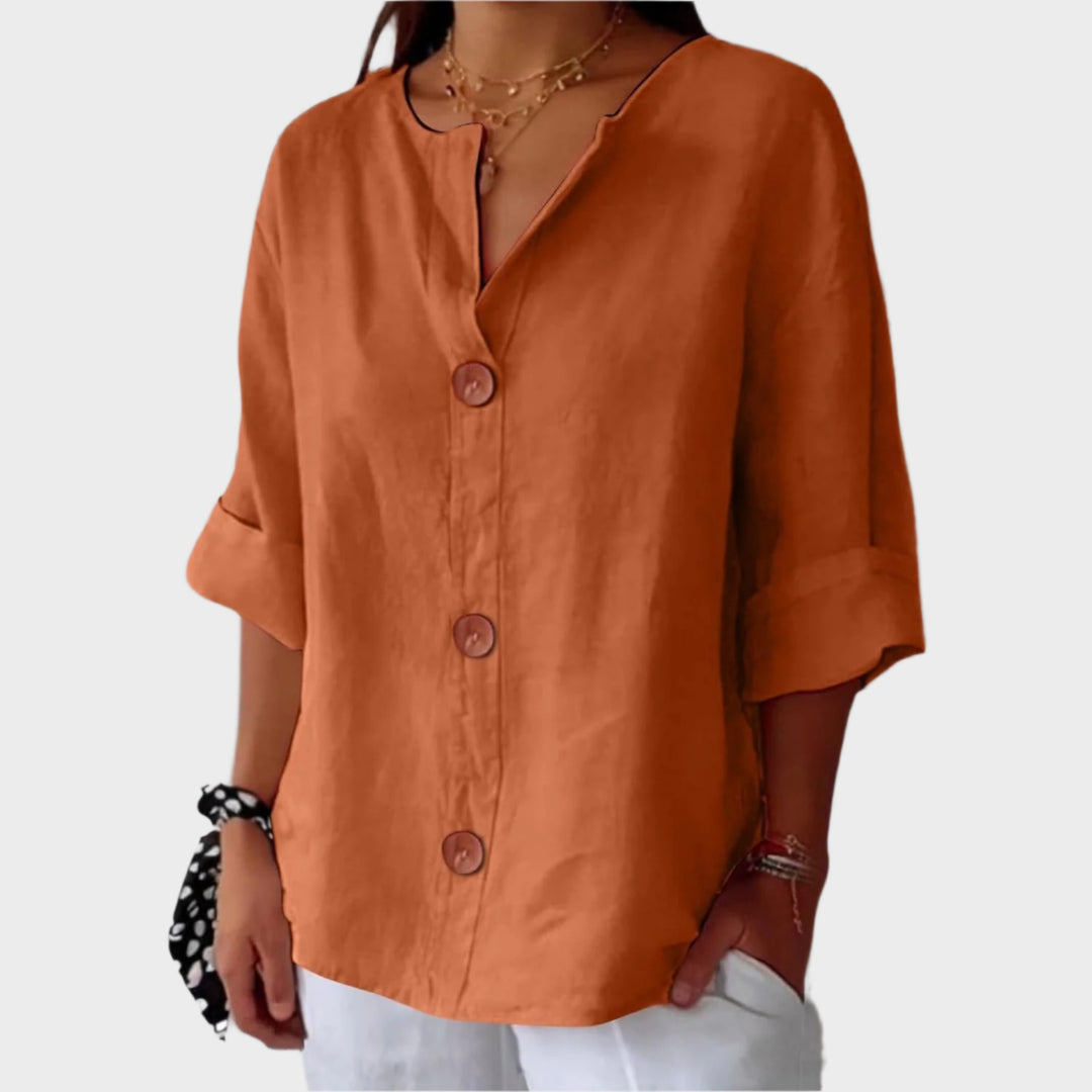 Amelie™ | Legere Bluse aus Leinen