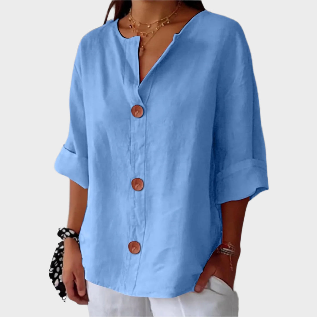 Amelie™ | Legere Bluse aus Leinen