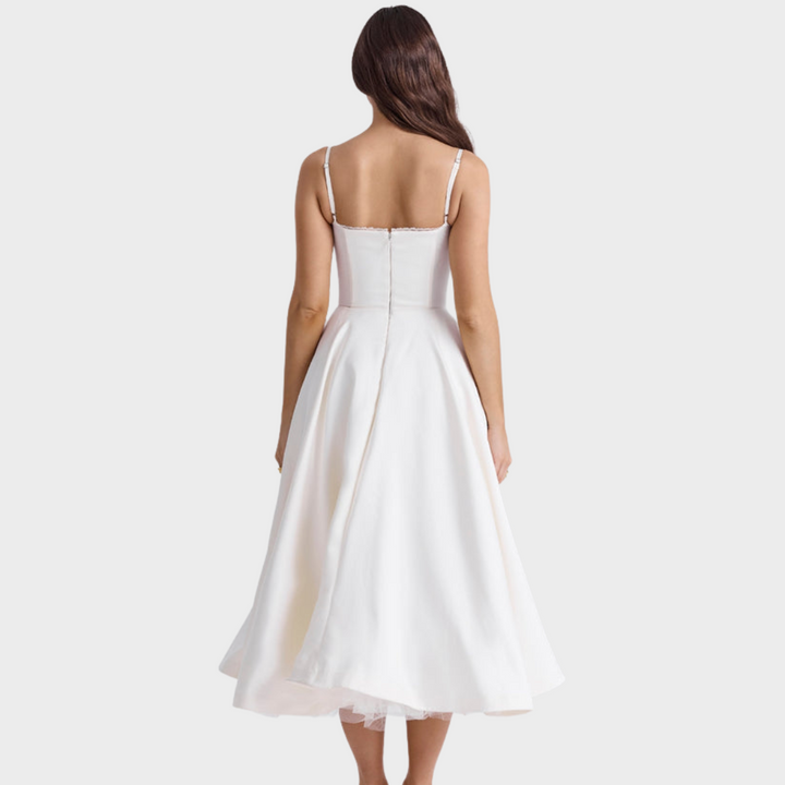 Mariele™ | Midi Kleid mit Korsage