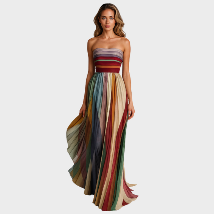 Isabell™ | Buntes Ärmelloses Kleid
