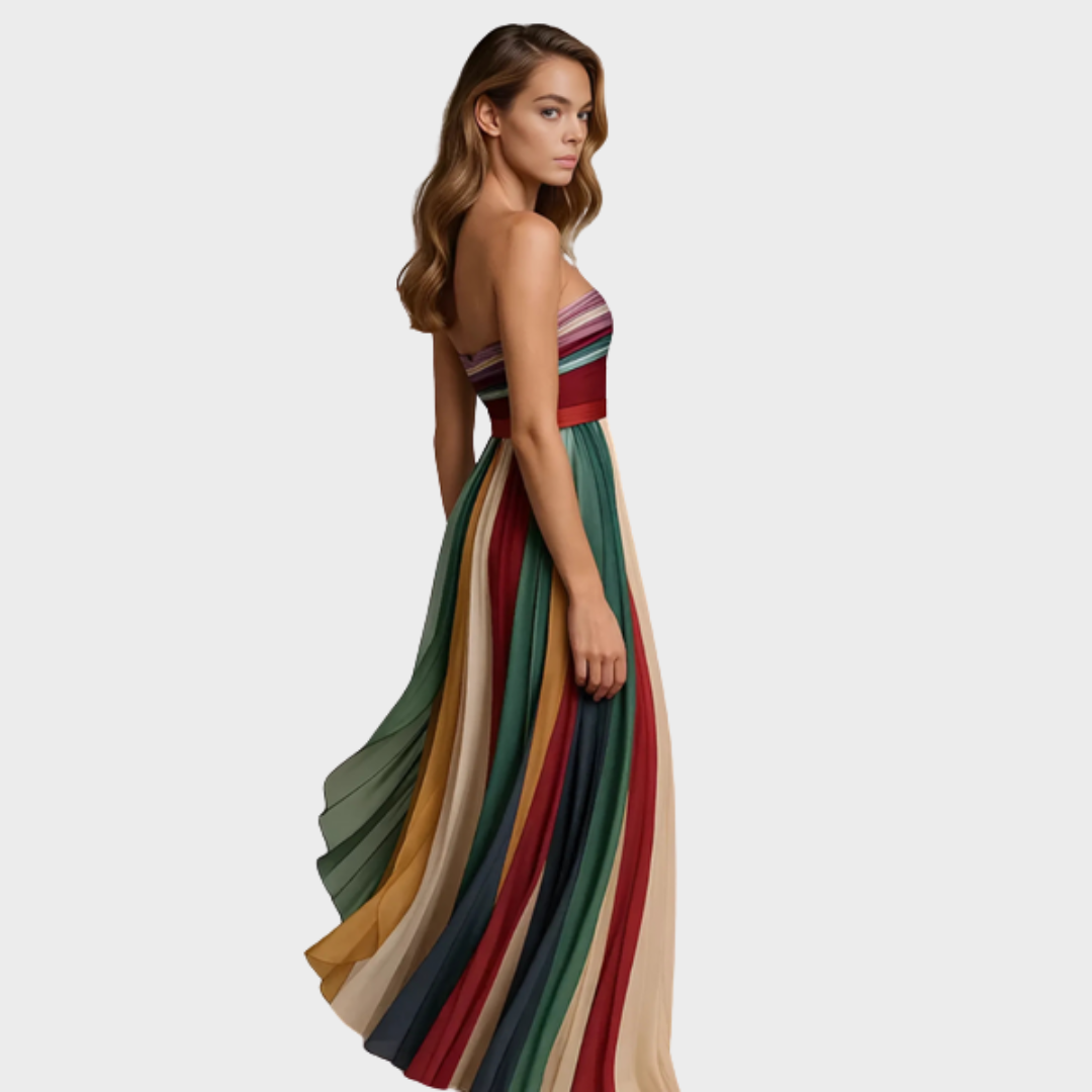 Isabell™ | Buntes Ärmelloses Kleid
