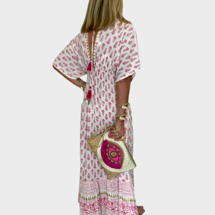 Mabel™| Boho-Druck Maxikleid