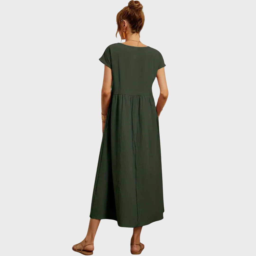 Gundrun™ | Langes Freizeitkleid Elegant