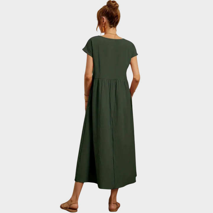 Gundrun™ | Langes Freizeitkleid Elegant