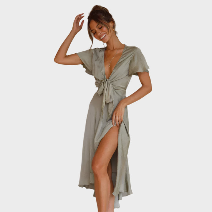 Ina™| Kleid in Rosewood-Farbe