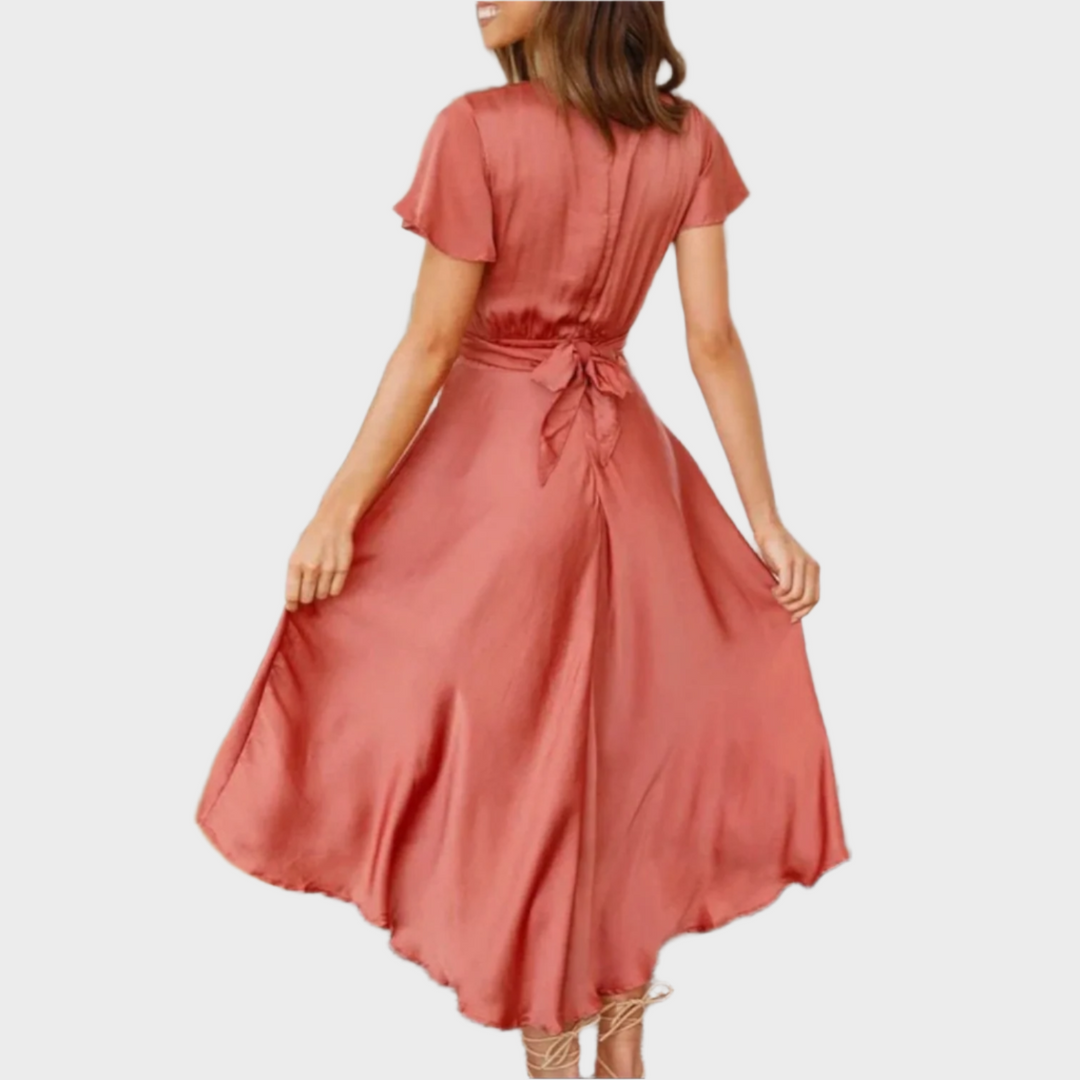 Ina™| Kleid in Rosewood-Farbe
