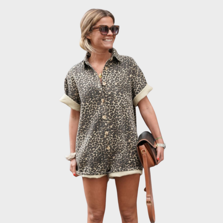 Hanneliese™ | Jumpsuit mit Leopardenmuster