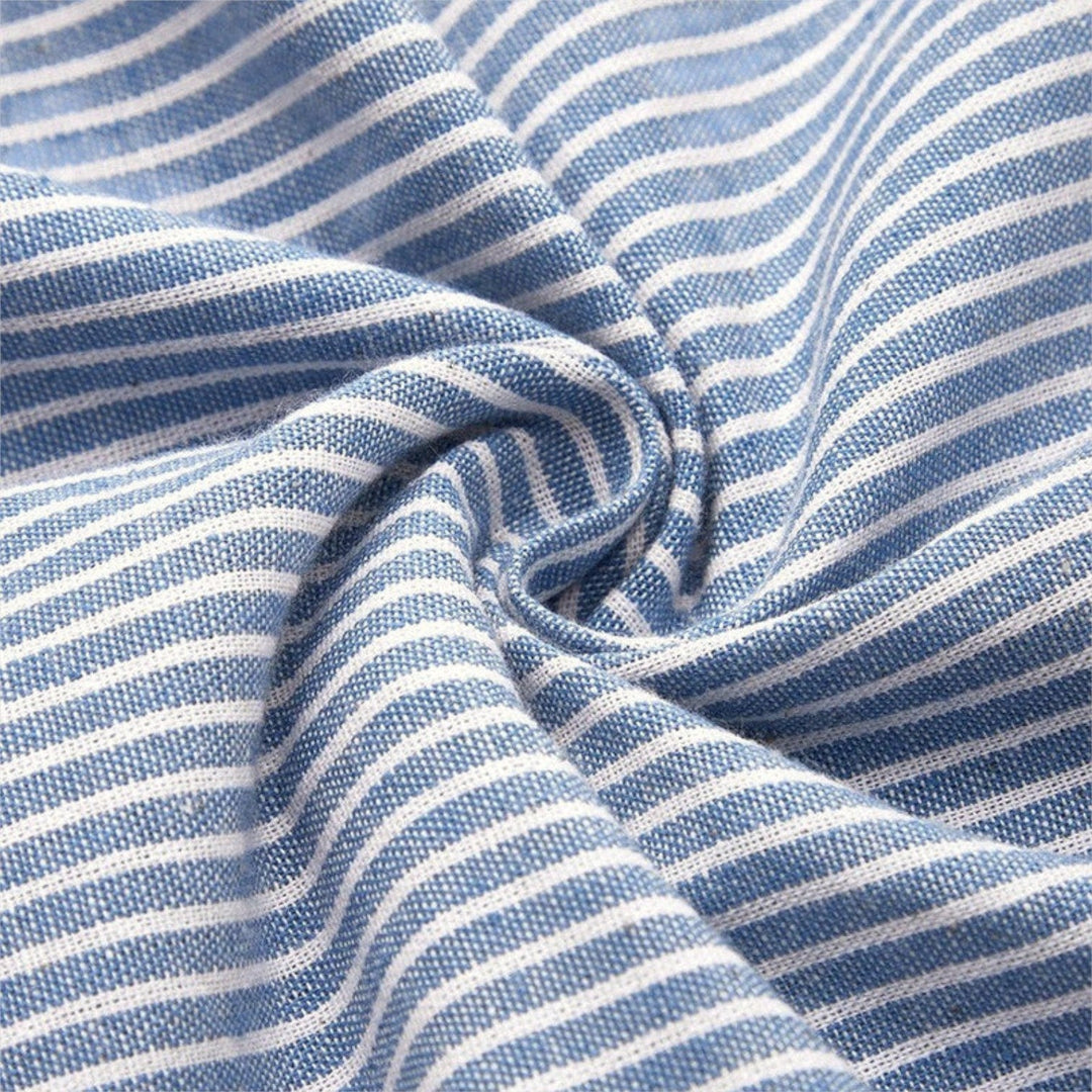 Cornelia™ | Midi Kleid Gestreift Baumwolle