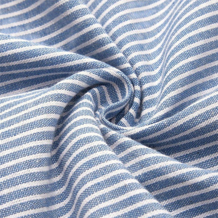 Cornelia™ | Midi Kleid Gestreift Baumwolle